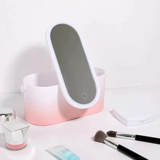 Sofie™ Beauty Case – Portabelt sminkfodral med LED-spegel